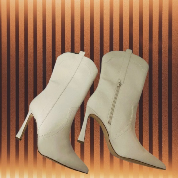 Madden Girl, Women's River Flare Heel Western Dress Booties, Size 10M Color Ecru - Picture 11 of 15